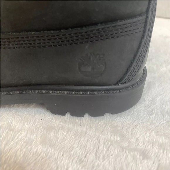 Timberland Premium 6" Black Nubuck Leather Waterproof Insulated Boot Toddler 11M - Picture 8 of 14